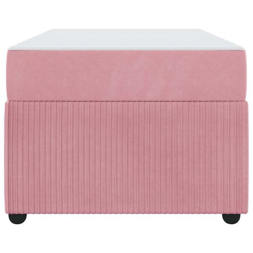 Рамка за легло с матрак Розово 80 x 200 cm текстил