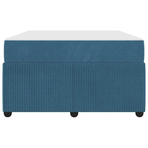 Рамка за легло с матрак Синьо 120 x 190 cm текстил