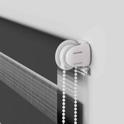 Зеброва щора черна 100x230 см ширина на плата 95,9 cm полиестер