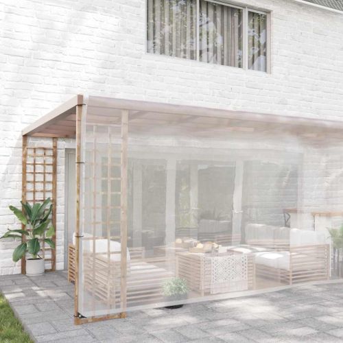 Прозрачен брезент с капси 6x10 m Полиетилен