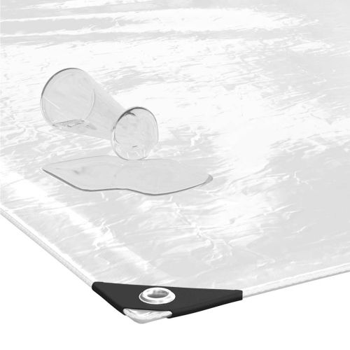 Прозрачен брезент с капси 5x6 m PVC