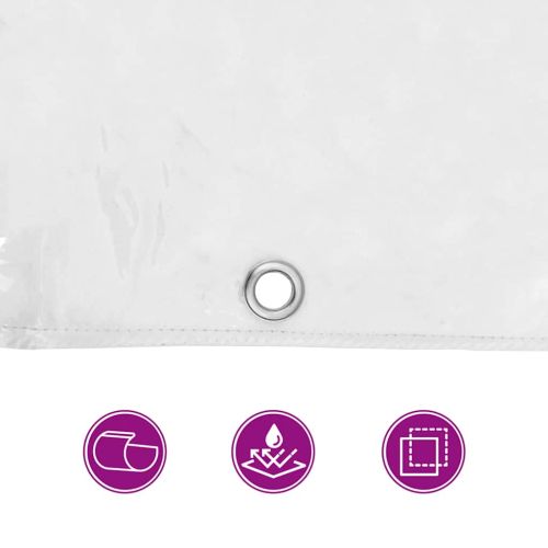 Прозрачен брезент с капси 5x6 m PVC