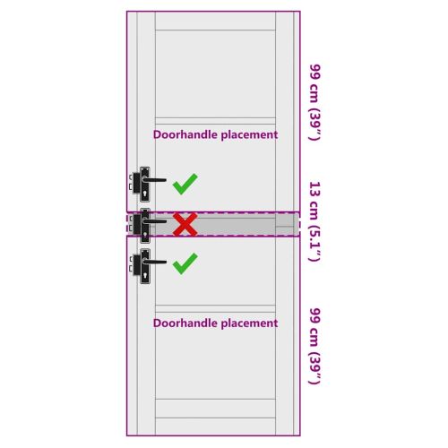 Вътрешна врата ORKDAL Бяло 78 x 211 см Шперплат