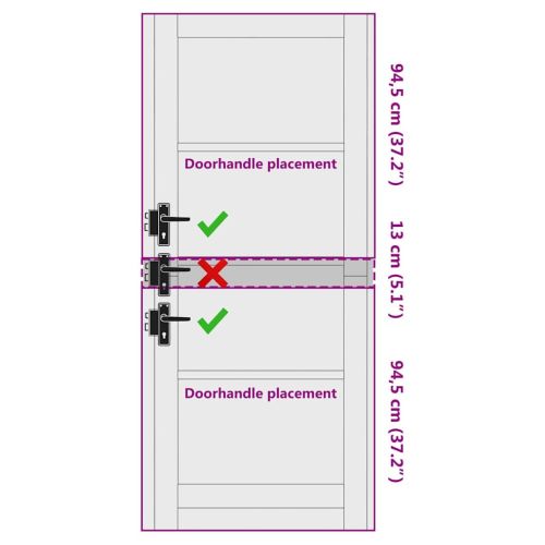 Вътрешна врата ORKDAL Бяло 83 x 202 см Шперплат