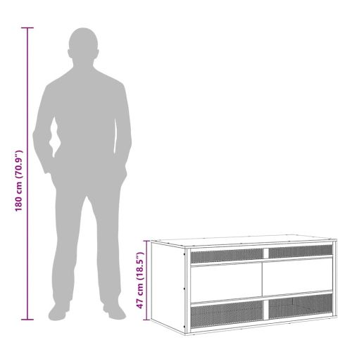 Терариум, инженерно дърво, 100x47x47 см