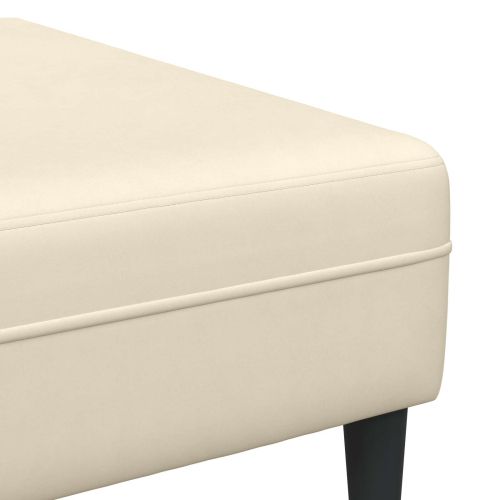 Диван с възглавница Крем 250 x 188 x 76 см Кордюрова тъкан