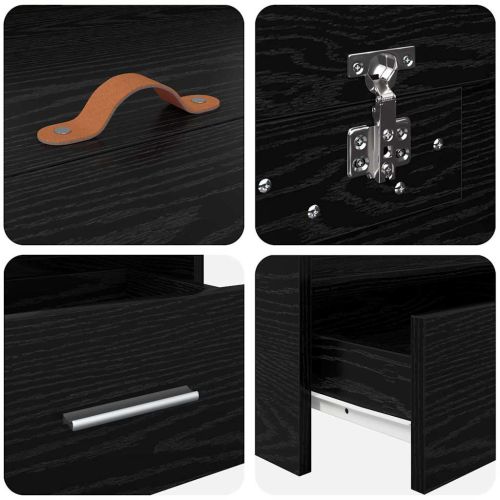 Рамка за легло Черния дъб 100 x 200 cm Инженерно дърво