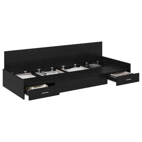 Рамка за легло с таблото Черния дъб 80 x 200 cm Инженерно дърво