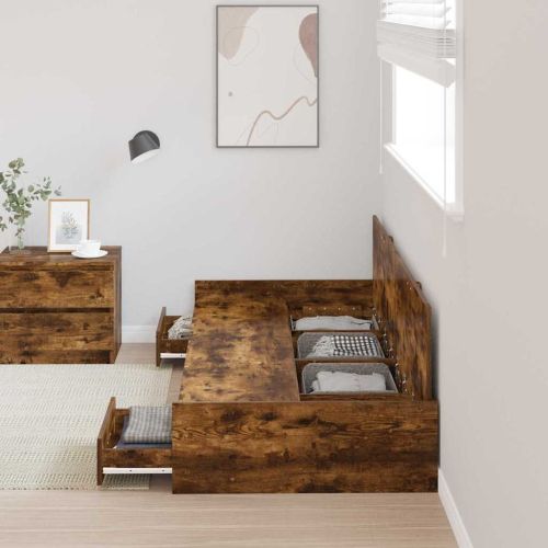 Рамка за легло Старо дърво 70 x 190 cm Инженерно дърво