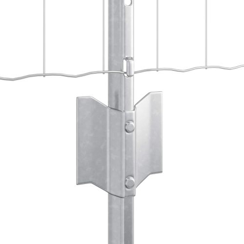 Ограда с пост Сребрист 0,8 x 10 m Стомана