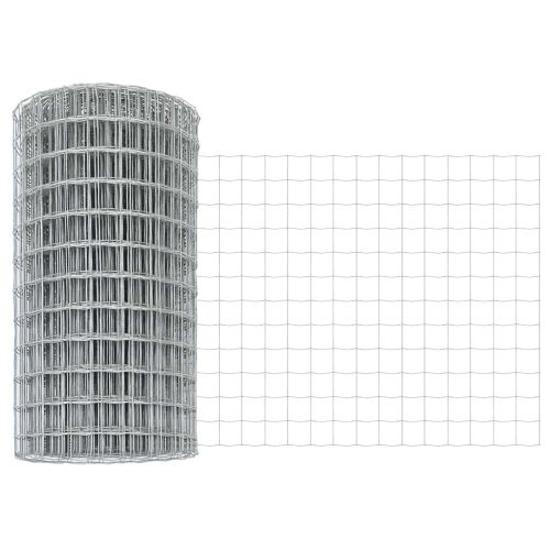 Ограда с пост Сребрист 0,6 x 25 м Стомана