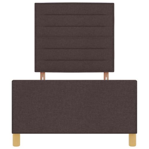 Рамка за легло с таблото Тъмнокафяв 80 x 200 cm текстил
