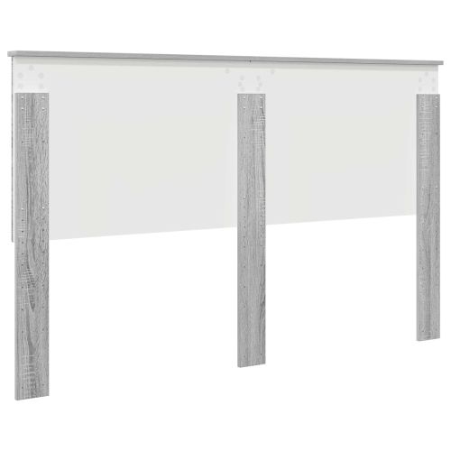 Облегалка за глава с таблото Сив Сонома 160 cm Инженерно дърво