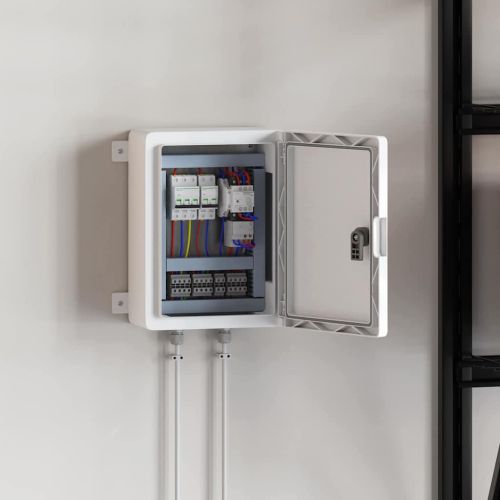 Контролен шкаф Сив 47 x 20 x 60 см ABS пластмаса