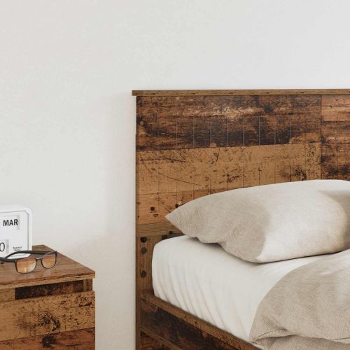 Облегалка за глава с таблото Старо дърво 135 cm Инженерно дърво