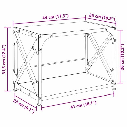 Стойка за принтер Черния дъб 44 x 26 x 31.5 см Инженерно дърво