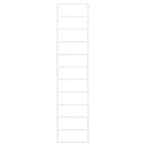 Поставка за кърпи, бяла, 24x12x96 см, стомана