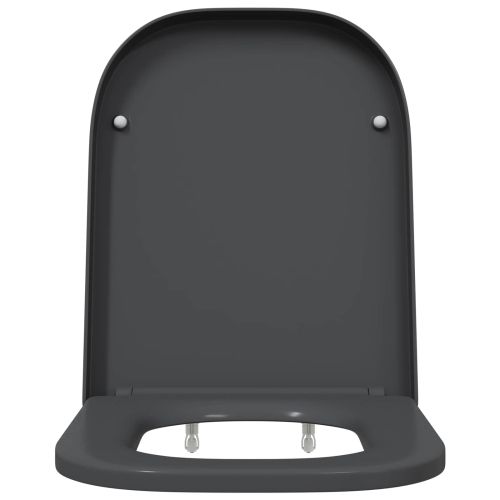 Тоалетна седалка Антрацит 47,5 x 35 x 3,6 см Дуропласт