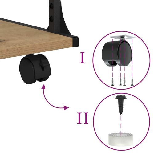 Стойка за принтер Дъб 43 x 48 x 64 см Инженерно дърво