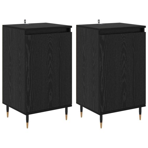 Служебен шкаф 2 pcs Черния дъб 40 x 35 x 70 см