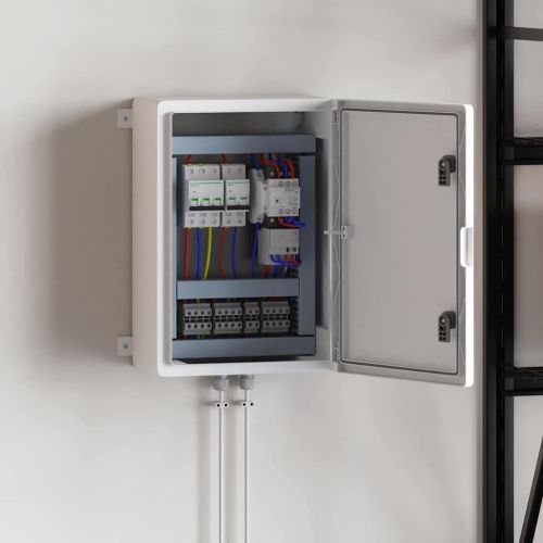 Контролен шкаф Сив 47 x 20 x 60 см ABS пластмаса