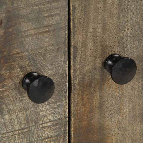 Шкаф за баня 62x33x58 см масивно мангово дърво