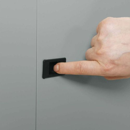 Мрежов кабинет със съхранение Сив 53 x 60 x 30 см Стомана