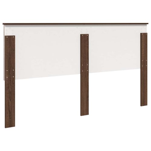 Облегалка за глава с таблото Кафяв дъб 200 cm Инженерно дърво