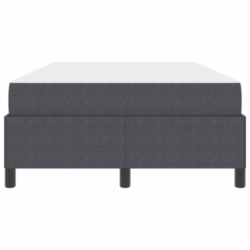 Рамка за легло с матрак Тъмен сив 120 x 200 cm текстил