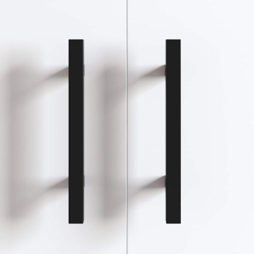 Дръжка за шкаф 2 pcs Черно 150 x 12,3 x 35,2 мм