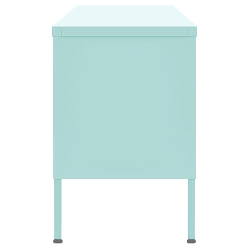 ТВ шкаф, мента, 105x35x50 см, стомана