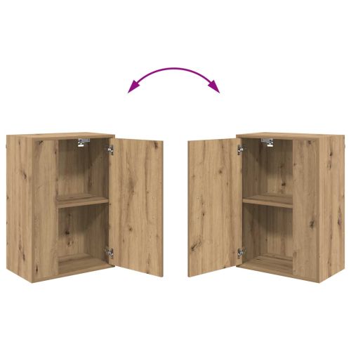 Комплект ТВ шкаф Монтиране на стена 4 pcs Дъб Инженерно дърво