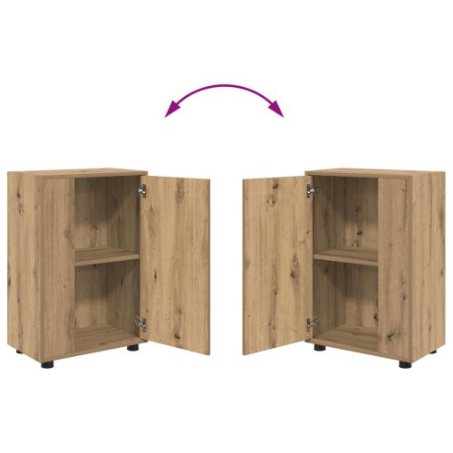 Комплект ТВ шкаф Монтиране на стена 4 pcs Дъб Инженерно дърво