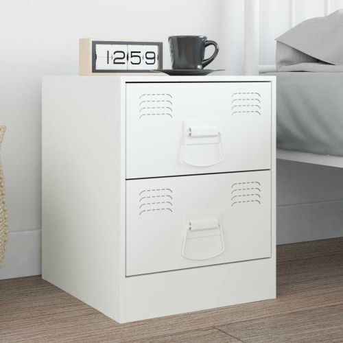 Дръжки за шкафове 2 pcs Бяло 85 x 45 мм Метал