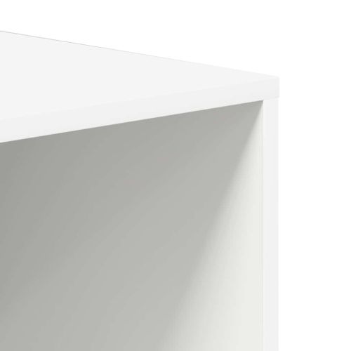 Пейка за съхранение на обувки бяла 105x35x35 см инженерно дърво