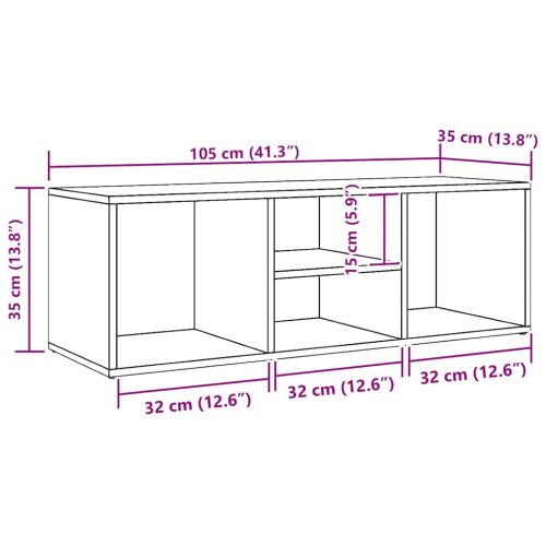 Пейка за съхранение на обувки бяла 105x35x35 см инженерно дърво