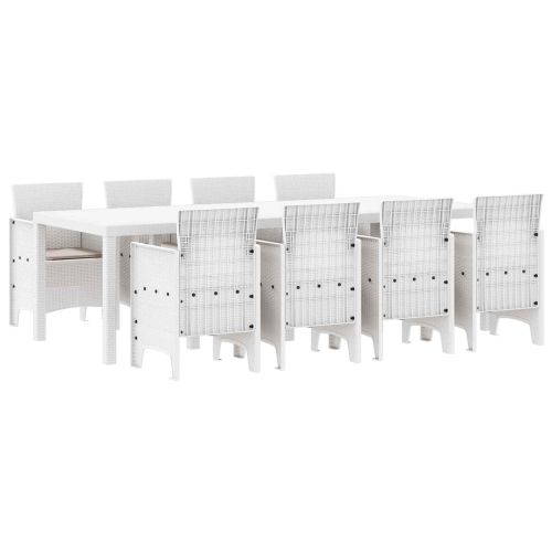 Комплект за хранене в градината 9 pcs Светлосиво Полипропилен