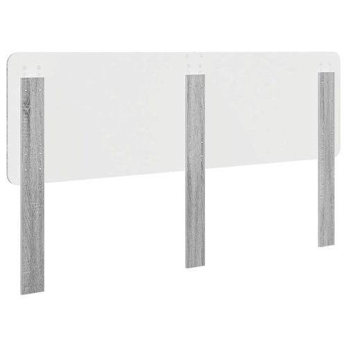 Облегалка за глава Сив Сонома 180 cm Инженерно дърво