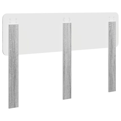 Облегалка за глава с таблото Сив Сонома 160 cm Инженерно дърво