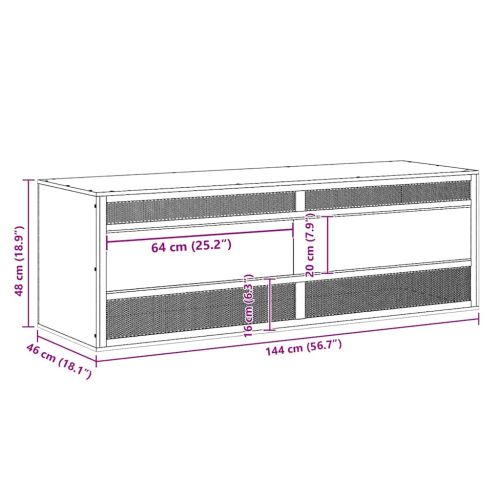 Терариум, инженерно дърво, 144x46x48 см