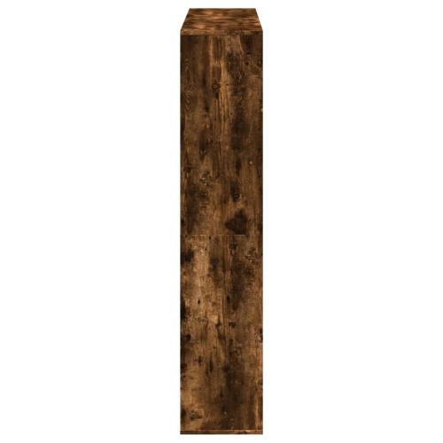 Библиотека, опушен дъб, 132x29x141,5 см, инженерно дърво