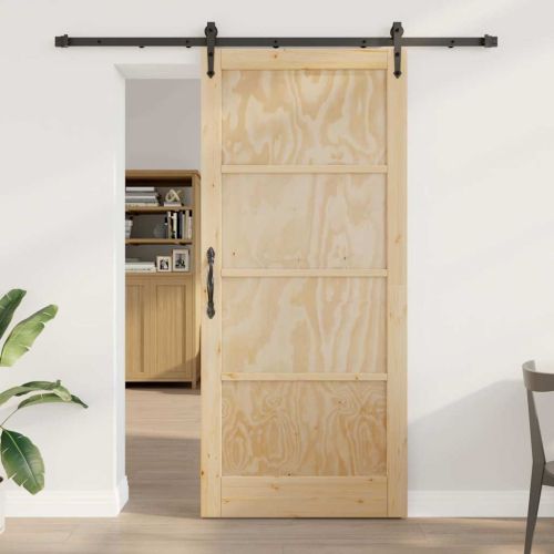 Преплъзваща се врата ORKDAL Естествено и черно 93 x 211 см