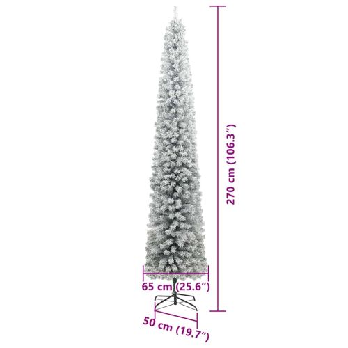 С изкуствено коледно дърво с 300 LED светодиода Зелен 270 cm