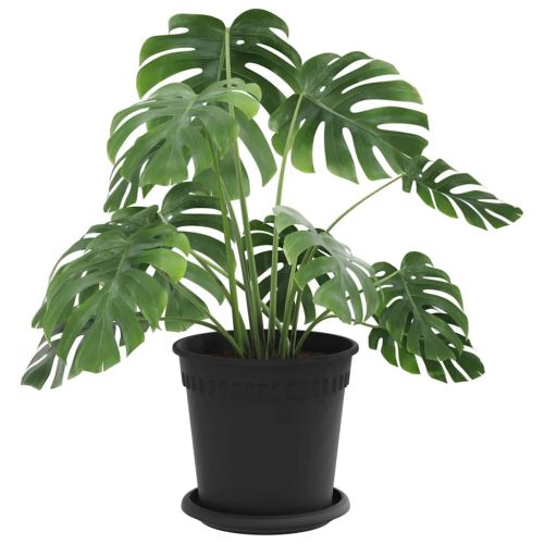 Саксии за растения 24 pcs Черно Ø 17 x 14 см Пластмаса