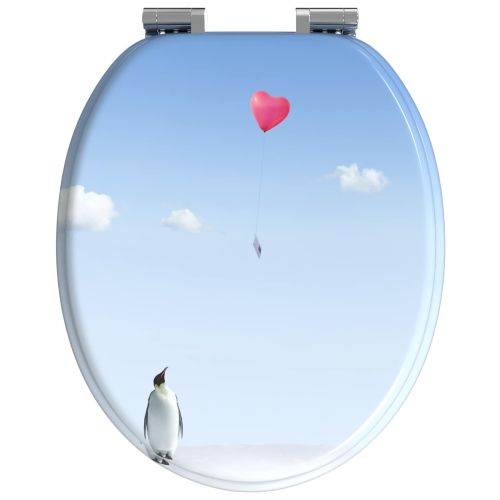 Тоалетна седалка 2 pcs Синьо 43,8 x 37,8 см ПДЧ