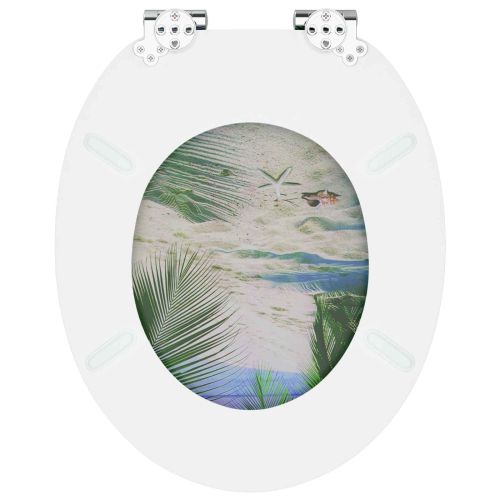 Тоалетна седалка 2 pcs Зелен 43,8 x 37,8 см ПДЧ