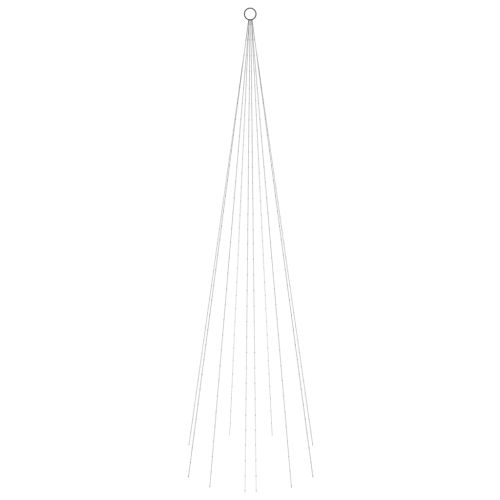 Коледна елха на флагщок, синьо, 310 LED, 300 см