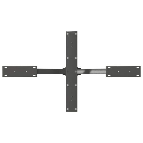 Крак за масичка за кафе, форма на паяк, антрацит, 98x58x(42-43) см, стомана