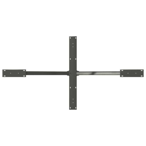 Крак за трапезна маса с форма на паяк, антрацит, 150x78x(72-73) см, стомана