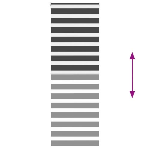 Зеброва щора черна 90x230 см ширина на плата 85,9 cm полиестер